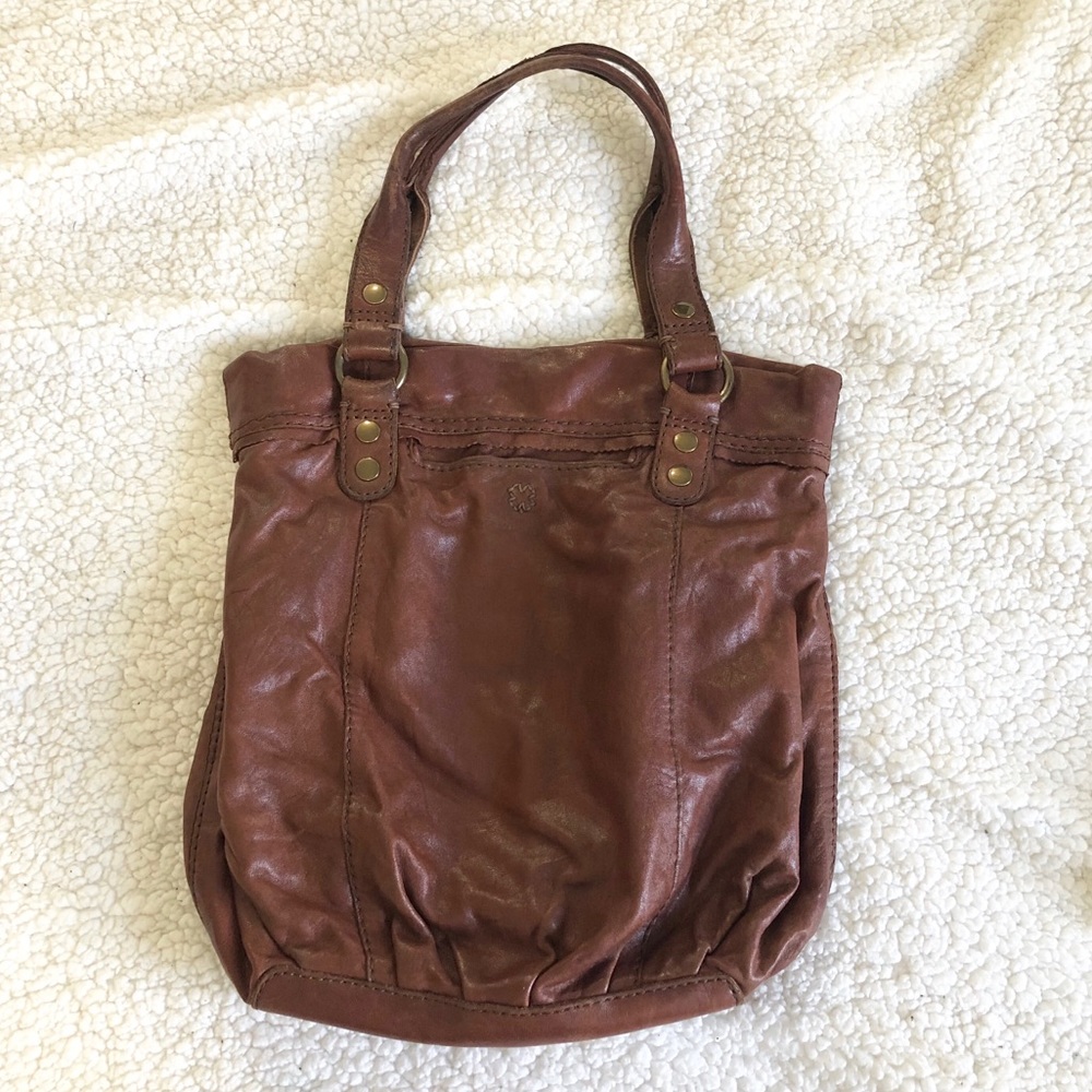 Lucky Brand Bourbon Italian Leather Hobo Bag